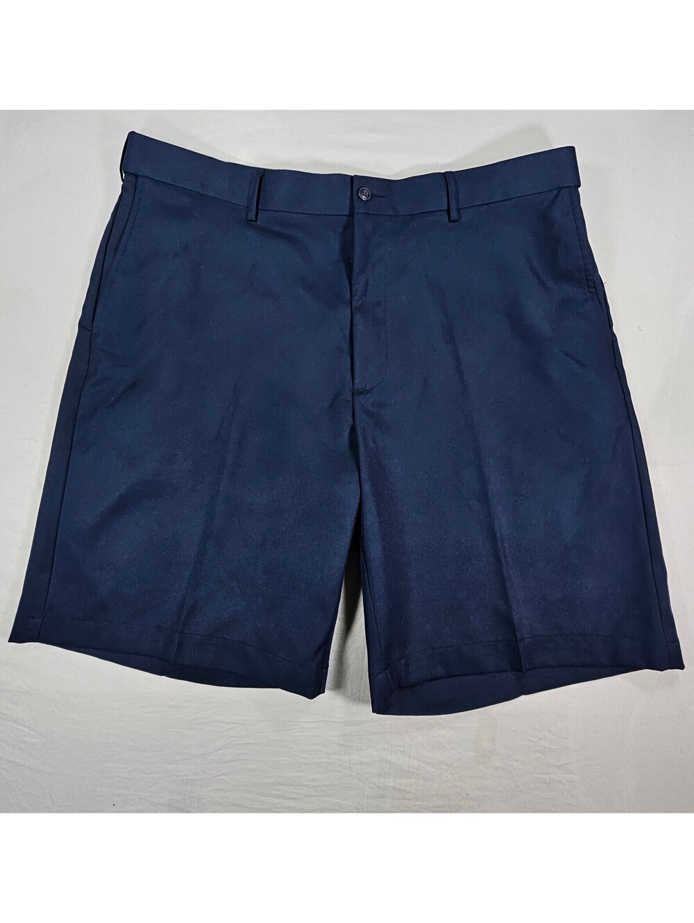 PGA TOUR Men's Golf Shorts Size 40 Navy Blue Flat Front Performance 10" Inseam